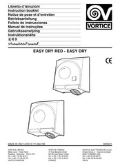 Vortice EASY DRY RED Instruction Booklet