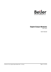 Beijer Electronics GT-2 Series User Manual