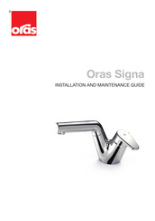 Oras Signa Installation And Maintenance Manual