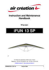 Air Creation iFUN 13 SP Instruction And Maintenance Handbook