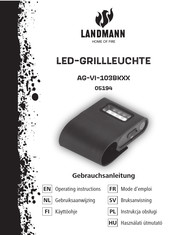 Landmann AG-VI-103BKXX Operating Instructions Manual