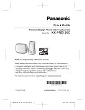 Panasonic KX-PRX120C Quick Manual