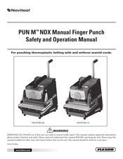flexo Novitool PUN-M-NDX-114MM-ARP-SDI Safety And Operation Manual