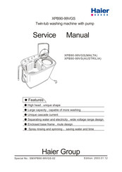 Haier XPB90-99VGS Service Manual