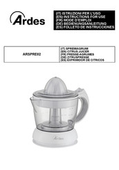 ARDES ARSPRE02 Instructions For Use Manual
