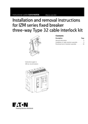 Eaton IZMX-MIL32C-F40-1 Installation And Removal Instructions