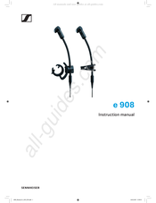 Sennheiser Evolution e908 B Instruction Manual