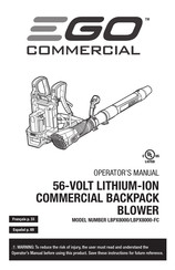 Ego LBPX8000 Operator's Manual