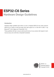 Espressif Systems ESP32-C6 Series Hardware Design Manuallines