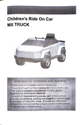 Modern-Depo MX TRUCK Manual