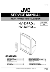 JVC HV-53PRO/K Service Manual