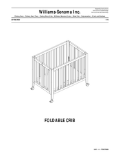 Williams-Sonoma FOLDABLE CRIB Assembly Instructions Manual