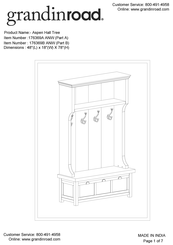 Grandinroad 176369A ANW Assembly Instructions Manual