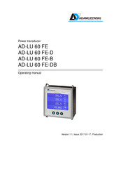 Adamczewski AD-LU 60 FE Operating Manual