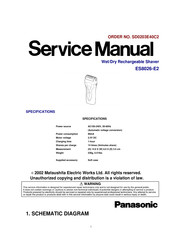 Panasonic ES8026-E2 Service Manual