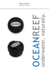 Ocean Reef SAV III Basic Owner's Manual
