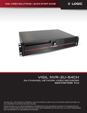 3xLogic VIGIL NVR-2U-64CH Quick Start Manual