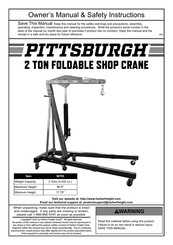 Pittsburgh 58755 Owner's Manual & Safety Instructions