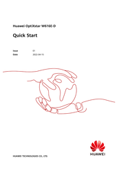 Huawei OptiXstar W616E-D Quick Start Manual