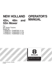 New Holland 715698016 Operator's Manual