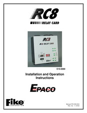 Fike E10-0069 Assembly, Installation And Operation Instructions