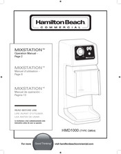 Hamilton Beach Commercial GM54 Operation Manual