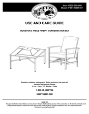 HAMPTON BAY HOUSTON FSS10036R-ST Use And Care Manual