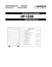 Miyachi Unitek UP-120B User Manual