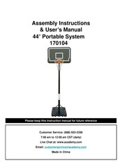 ACADEMY 170104 Assembly Instructions & User Manual