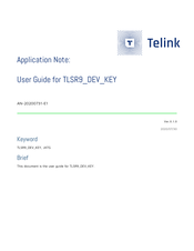 TELink TLSR9 DEV KEY User Manual