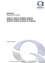 MASTER Q Q-DRY171 Instruction Booklet