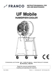 FRANCO UF Mobile Instruction Manual For Use And Maintenance