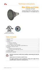 ccei Brio PK10R406 Technical Instructions