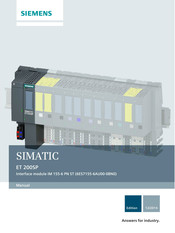 Siemens SIMATIC ET 200SP Manual