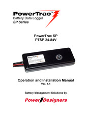 Power Designers PowerTrac SP PTSP 24-84V Operation And Installation Manual