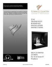 Town & Country Fireplaces TC42 Installation Instructions Manual