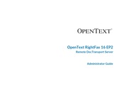 OPENTEXT RightFax 16 EP2 Administrator's Manual