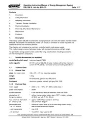 Schaudt EBL 208 S Operating Instructions Manual