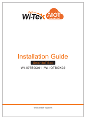Wi-Tek WI-IOTBOX01 Installation Manual