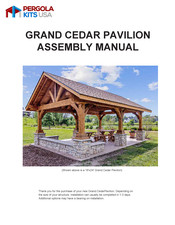 Pergola kits USA GRAND CEDAR PAVILION Assembly Manual