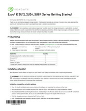 Seagate Exos E 5U84 Series Getting Started