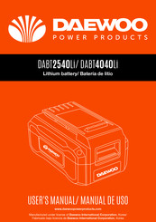 Daewoo DABT4040Li User Manual