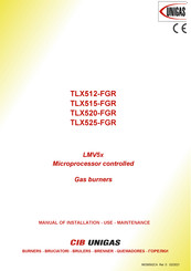 Unigas TLX520-FGR Manual Of Installation - Use - Maintenance