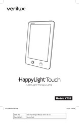 Verilux HapptLight Touch Manual