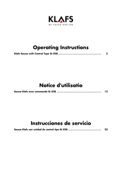 Klafs SL 028 Operating Instructions Manual