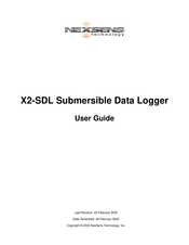 NexSens Technology X2-SDL User Manual