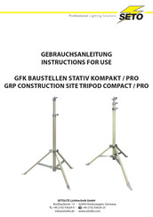 Seto PRO Instructions For Use Manual