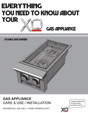 Xo XOGSIDEBXLT Care & Use/Installation Manual