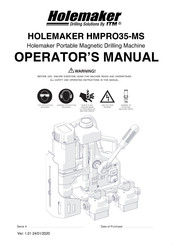 HOLEMAKER HMPRO35-MS Operator's Manual