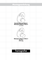 Hans Grohe Metropol E 15700 Series Manual